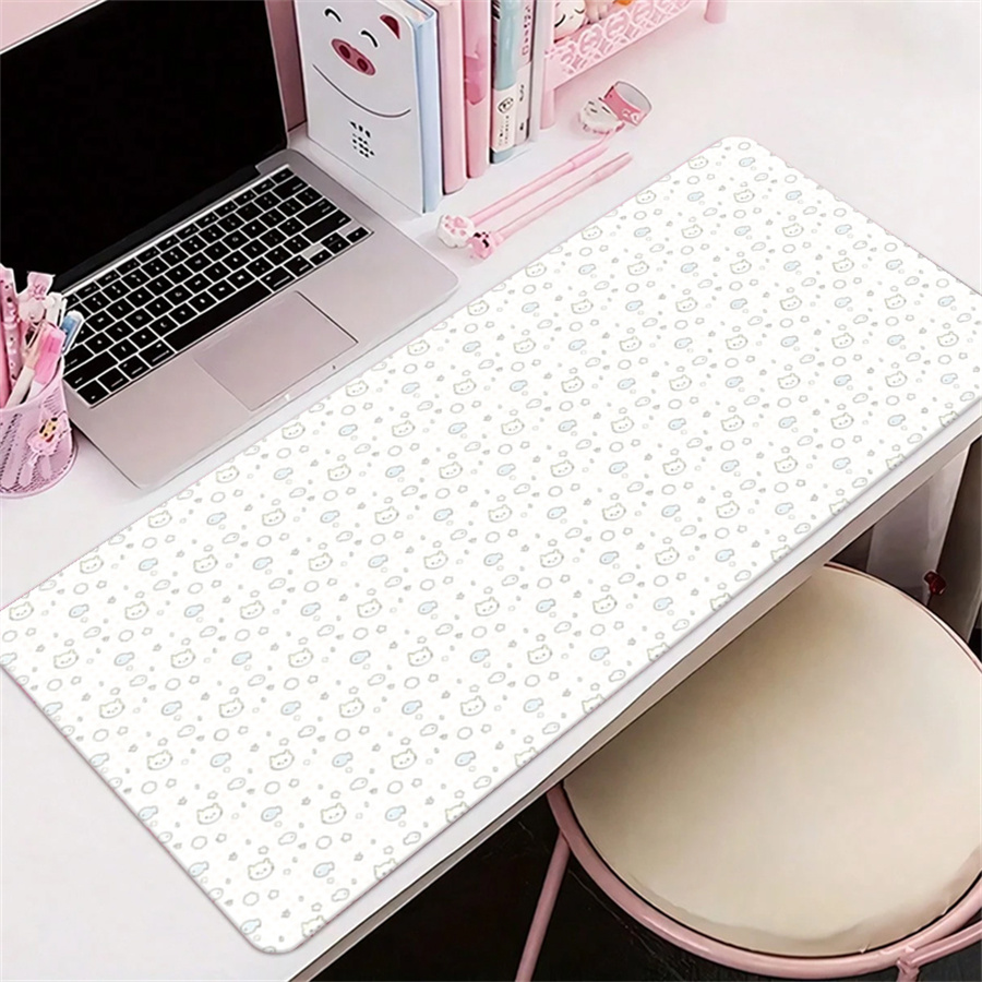 Leather Desk Pad - Leuke leren bureaumat tafelkleed decoratie roze