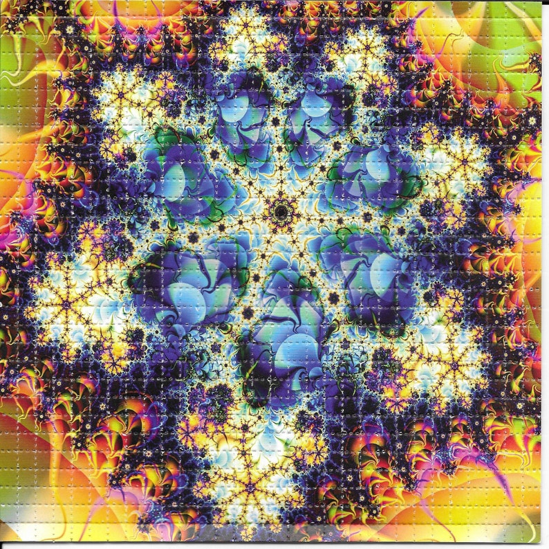 Ink Blotter Paper - Fractal Psychedelische LSD Zuurvrij Blotter Art