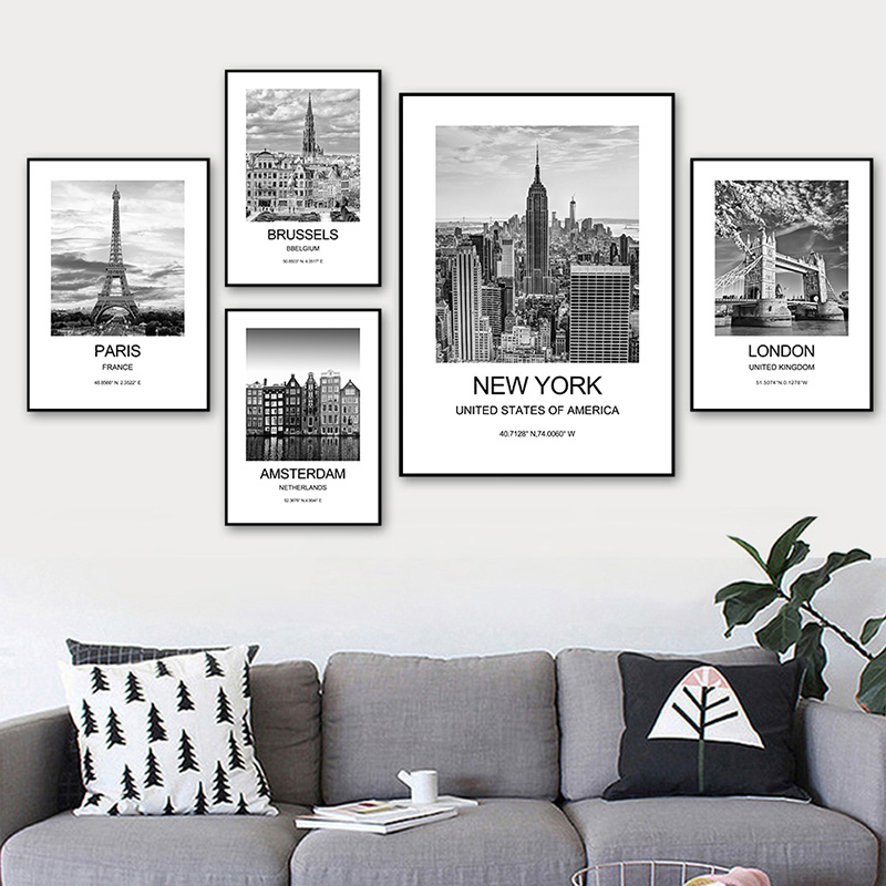 Ink Blotter Paper - Stad Poster New York Londen Parijs