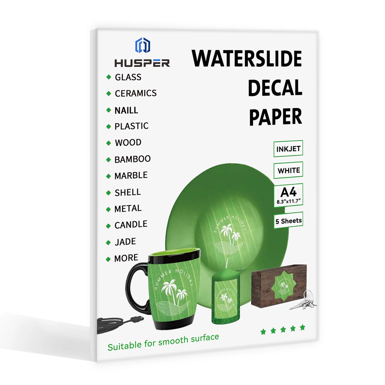 5 vellen A4-formaat waterglijb - Ink Blotter Paper recensie en prijs