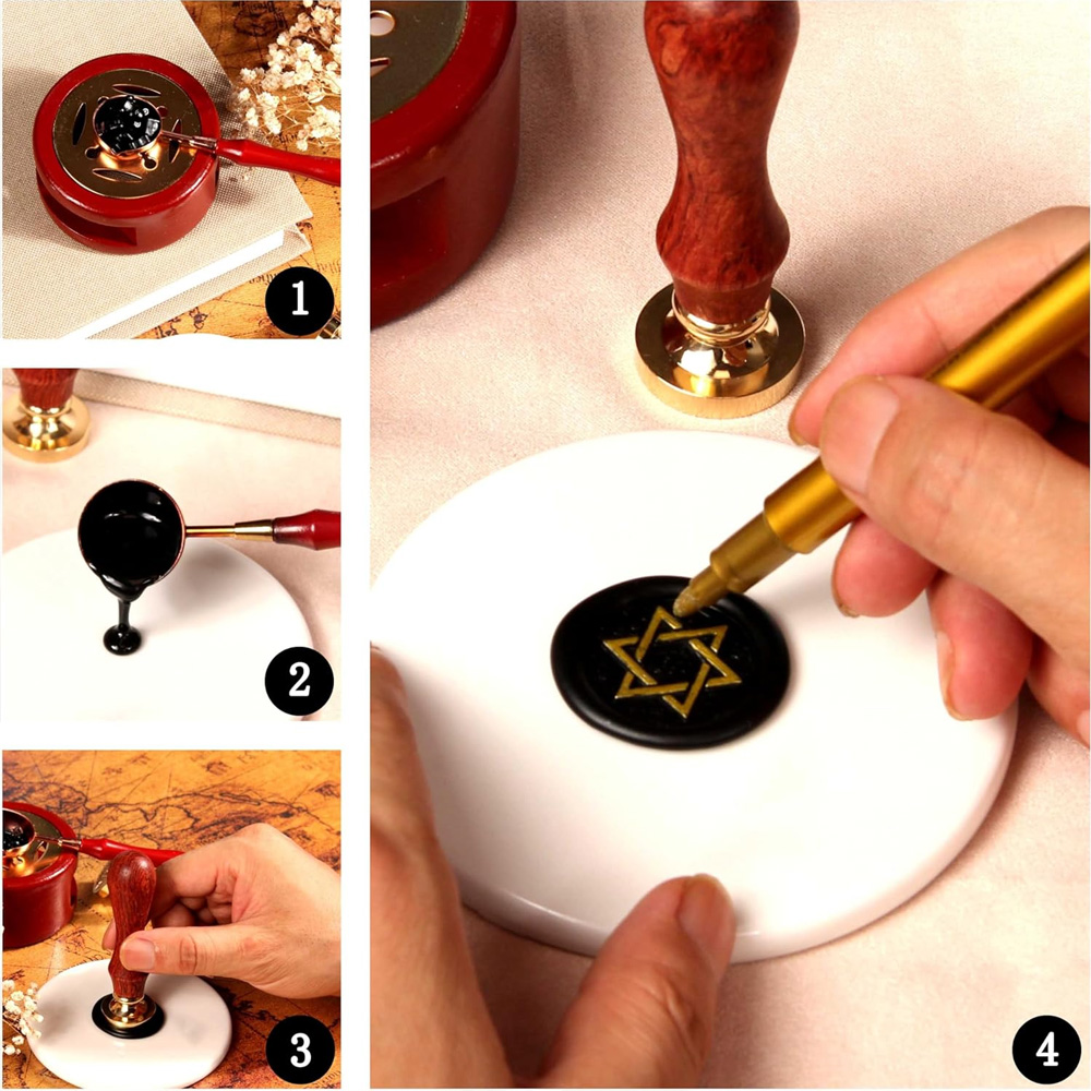 Gepersonaliseerde waszegelstem - Wax Seal Stamp Set recensie en prijs