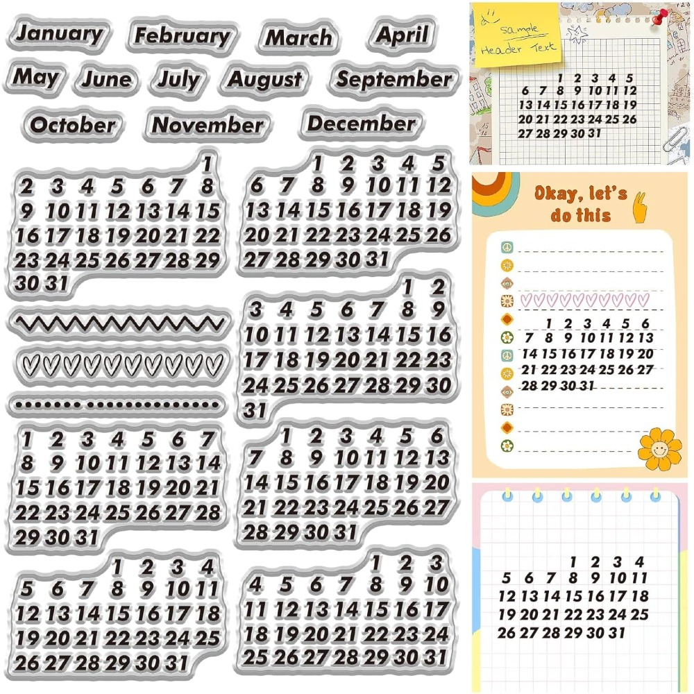 Kalender Datum Duidelijke Stem - Rubber Date Stamp recensie en prijs